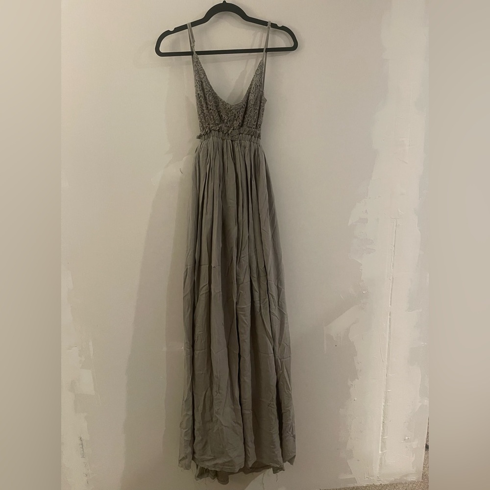 PINK LILY grey maxi dress